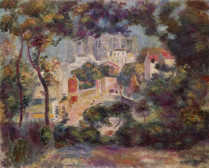 Pierre-Auguste Renoir Landschaft mit Ansicht von Sacre-Coeur Germany oil painting art